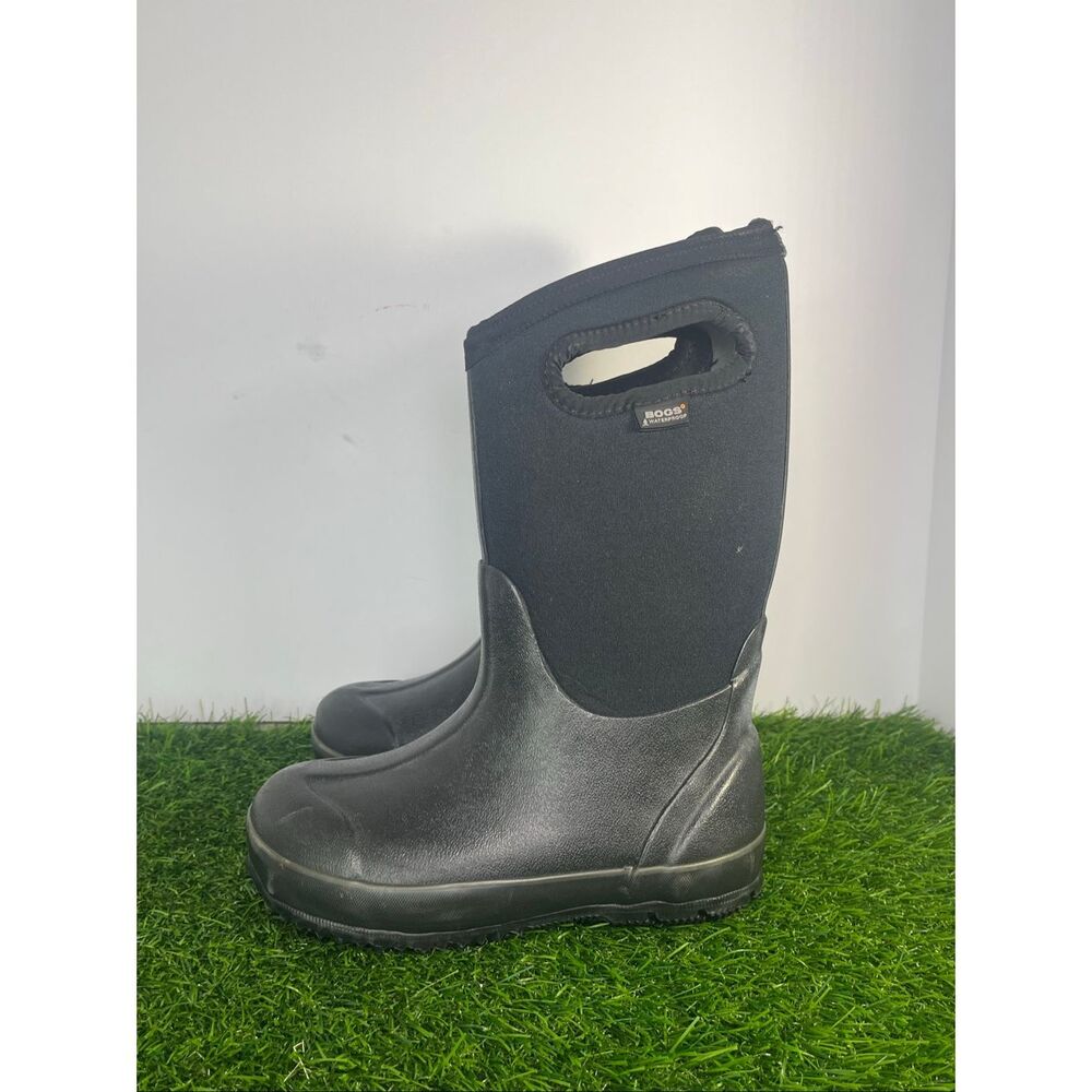Bogs Classic High Waterproof Kids Rain Winter Boots Black Size 13 US